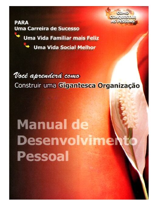 Como Conquistar as Pessoas Manual de desenvolvimento pessoal