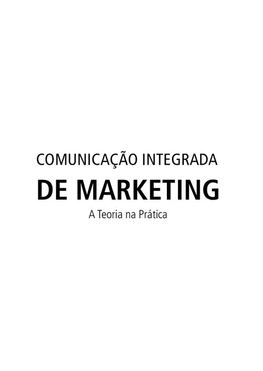 Comunica+º+úo Integrada De Marketing Celso Gomes, Claudio Neto