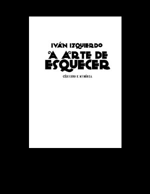 A Arte de Esquecer Iván Izquierdo